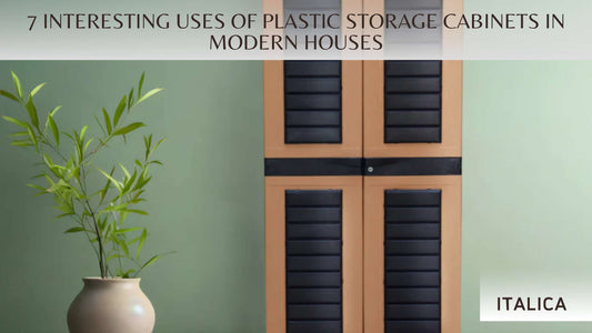 7 Interesting uses of plastic storage cabinets in modern houses