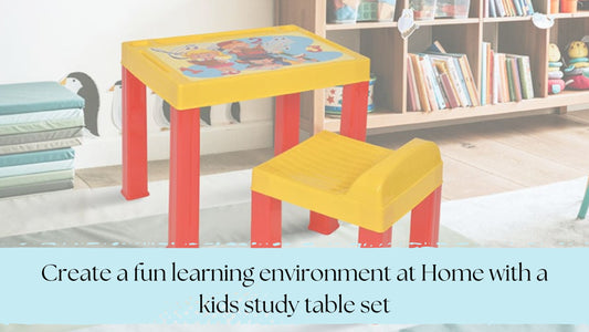 Create a fun learning environment at Home with a kids study table set
