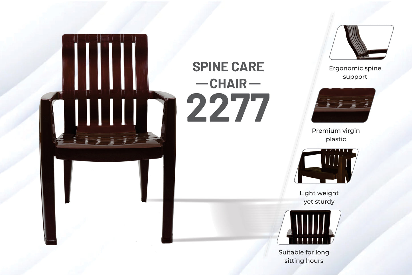 Italica 2277 Spine Care Plastic Chair