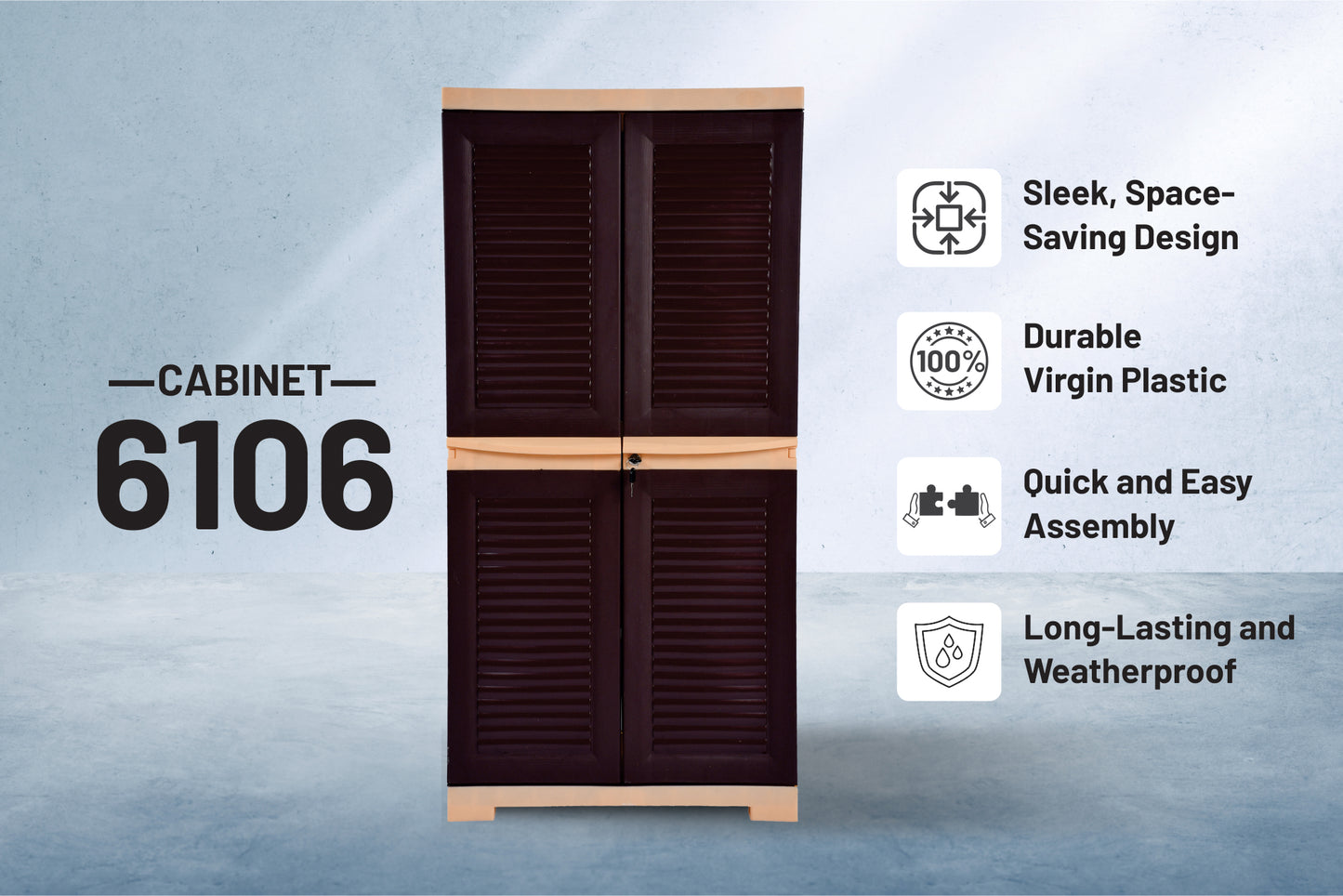 Italica 6106 Plastic Storage Cabinet