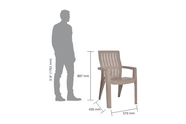 Italica 2277 Spine Care Plastic Chair
