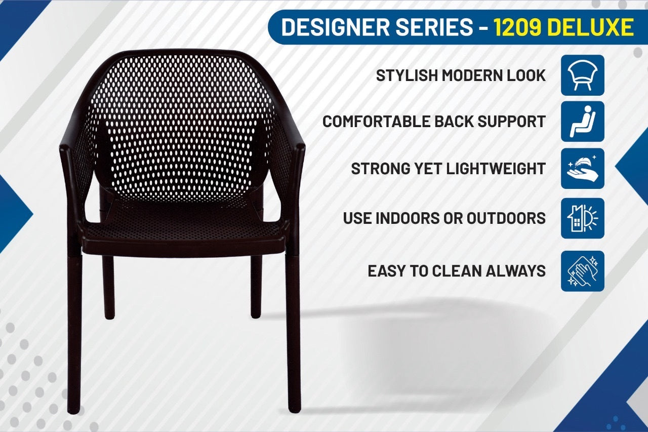 Italica 1209 Deluxe Designer Plastic Chair