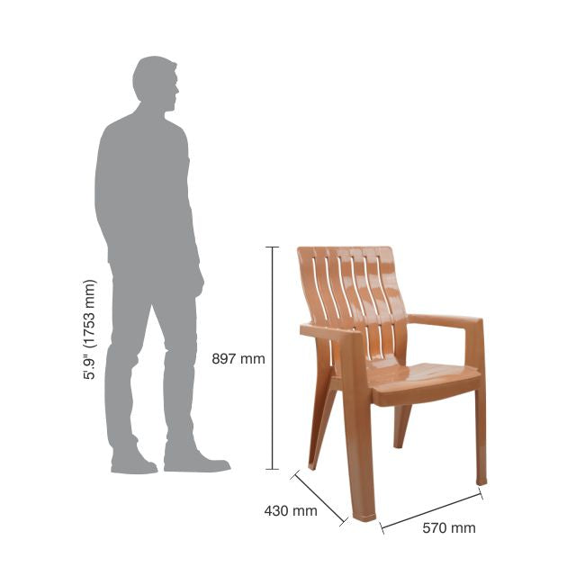 Italica 2277 Spine Care Plastic Chair
