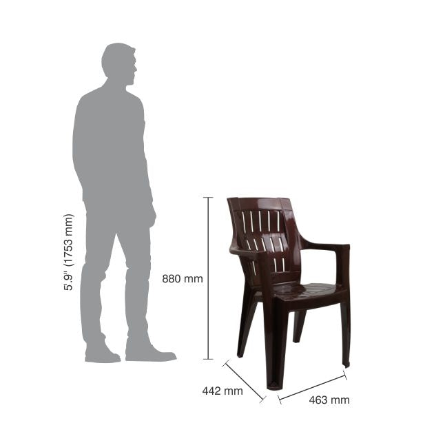 Italica 9007 Spine Care Plastic Chair