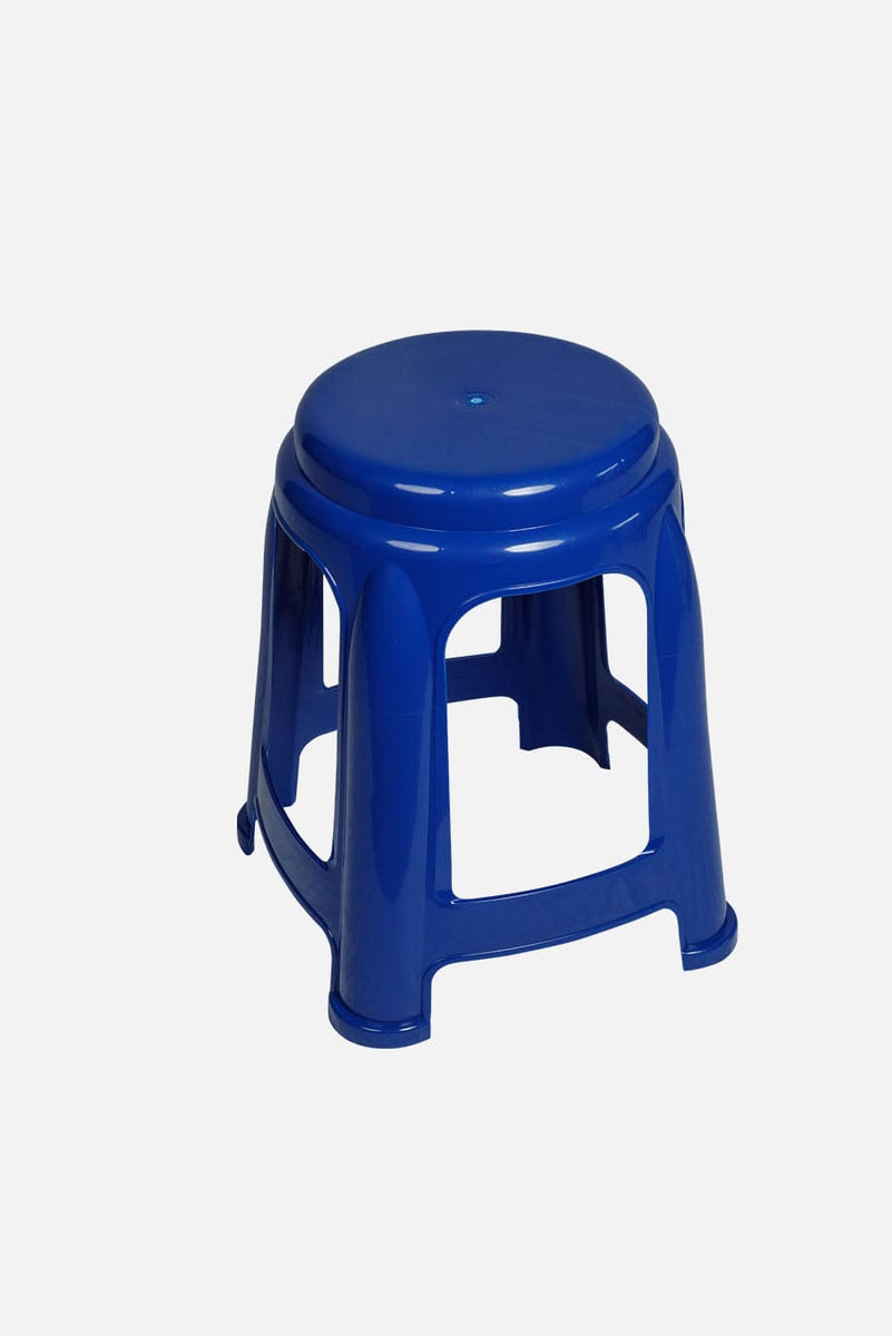 Blue discount plastic stool