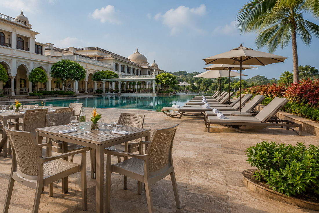 Hotel and Resort Outdoor Furniture Guide: Bulk Plastic Furniture for Indian Hospitality