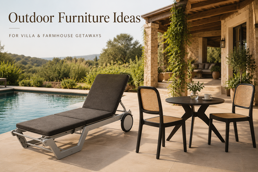 Villa and Farmhouse Outdoor Furniture Ideas for Weekend Getaways