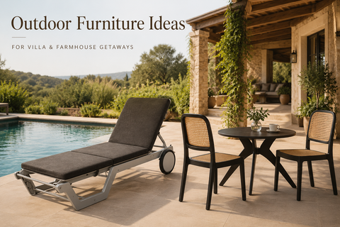 Villa and Farmhouse Outdoor Furniture Ideas for Weekend Getaways