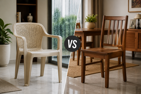 Plastic Chairs vs Wooden Chairs: Which Is Better for Indian Homes in 2026?