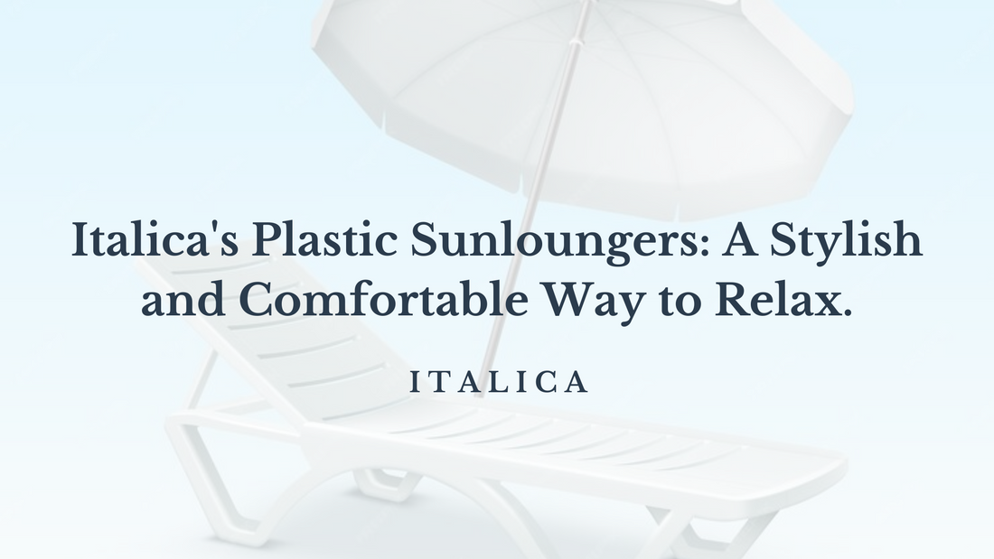 Plastic sunloungers