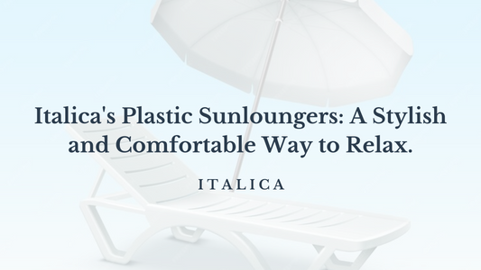 Plastic sunloungers