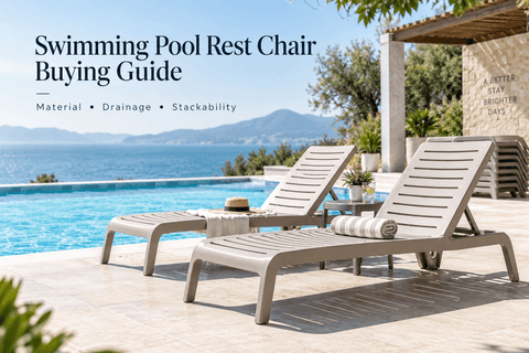 Swimming Pool Rest Chair Buying Guide: What to Check Before You Buy (Material, Drainage, Stackability)
