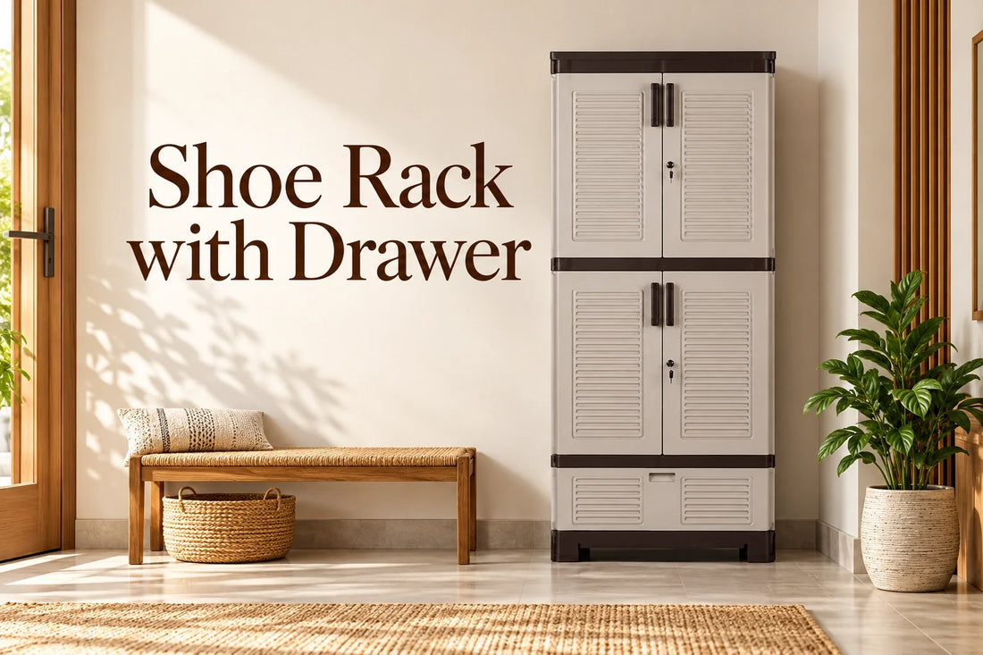 Shoe Rack with Drawer