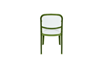 Olive Green  White