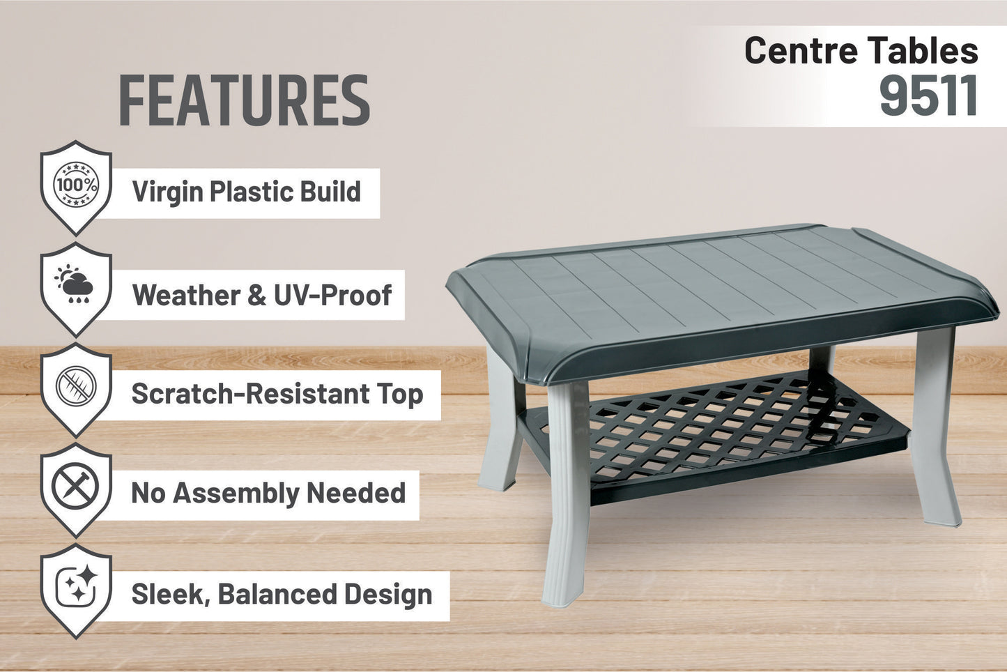 Italica 9511 Plastic Centre Table