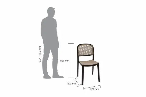 Italica 5253 Armless Plastic Chair