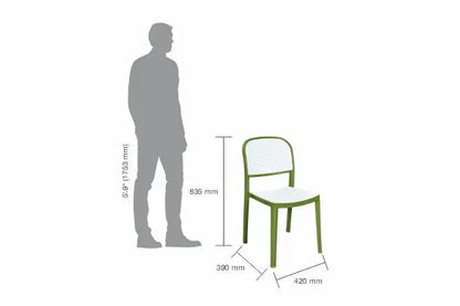 Italica 5253 Armless Plastic Chair