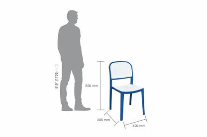 Italica 5253 Armless Plastic Chair