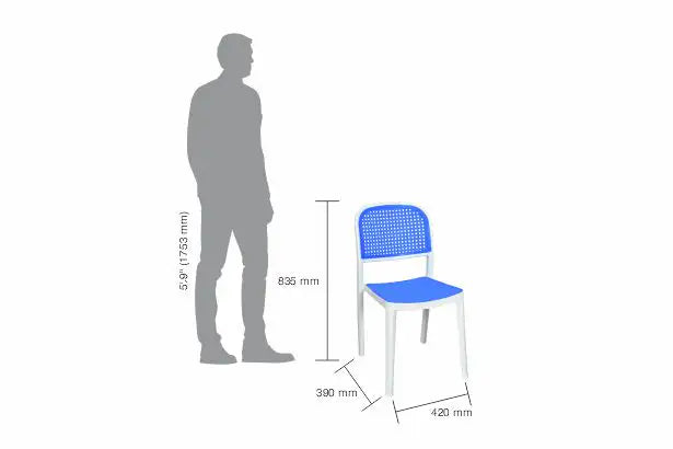 Italica 5253 Armless Plastic Chair