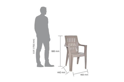 Italica 9007 Spine Care Plastic Chair