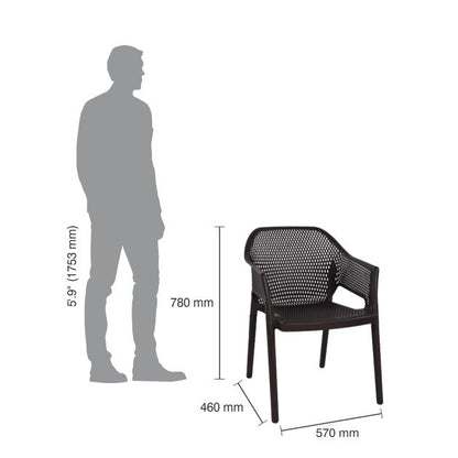 Italica 1209 Deluxe Designer Plastic Chair