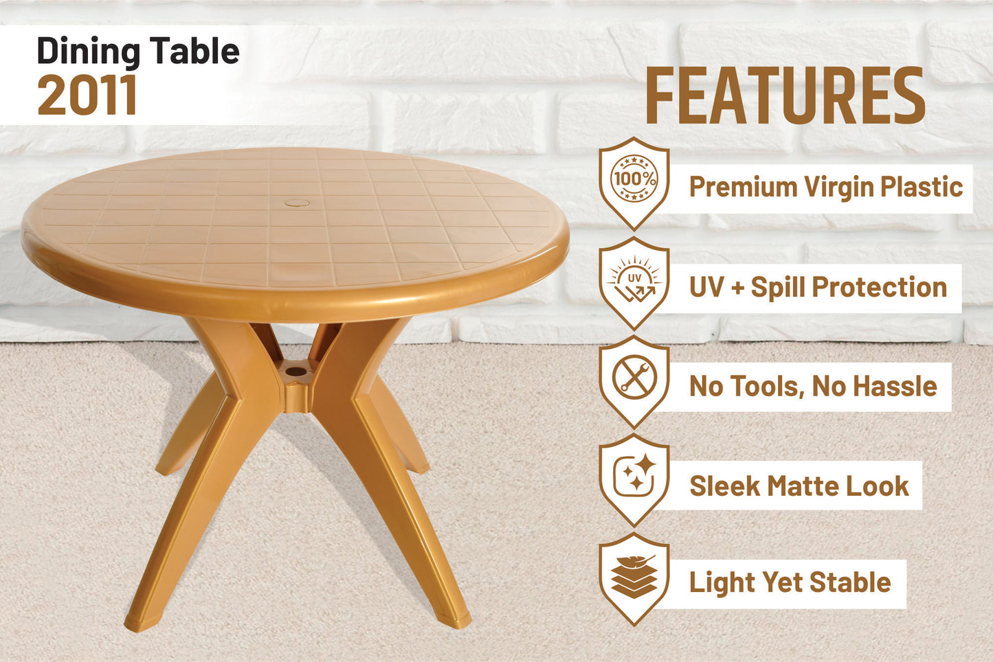 Kisan 2011 Plastic Dining Table