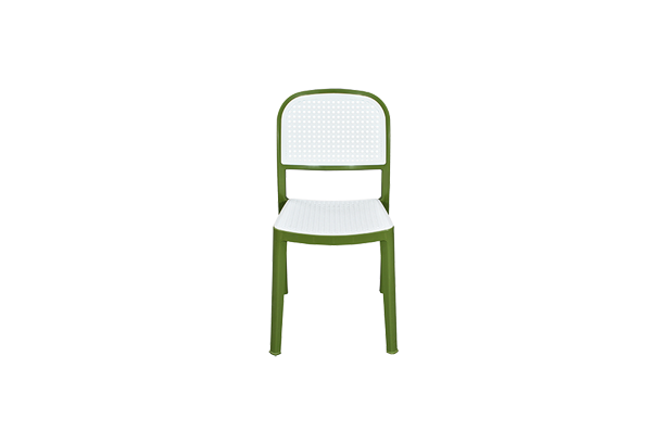 Olive Green  White