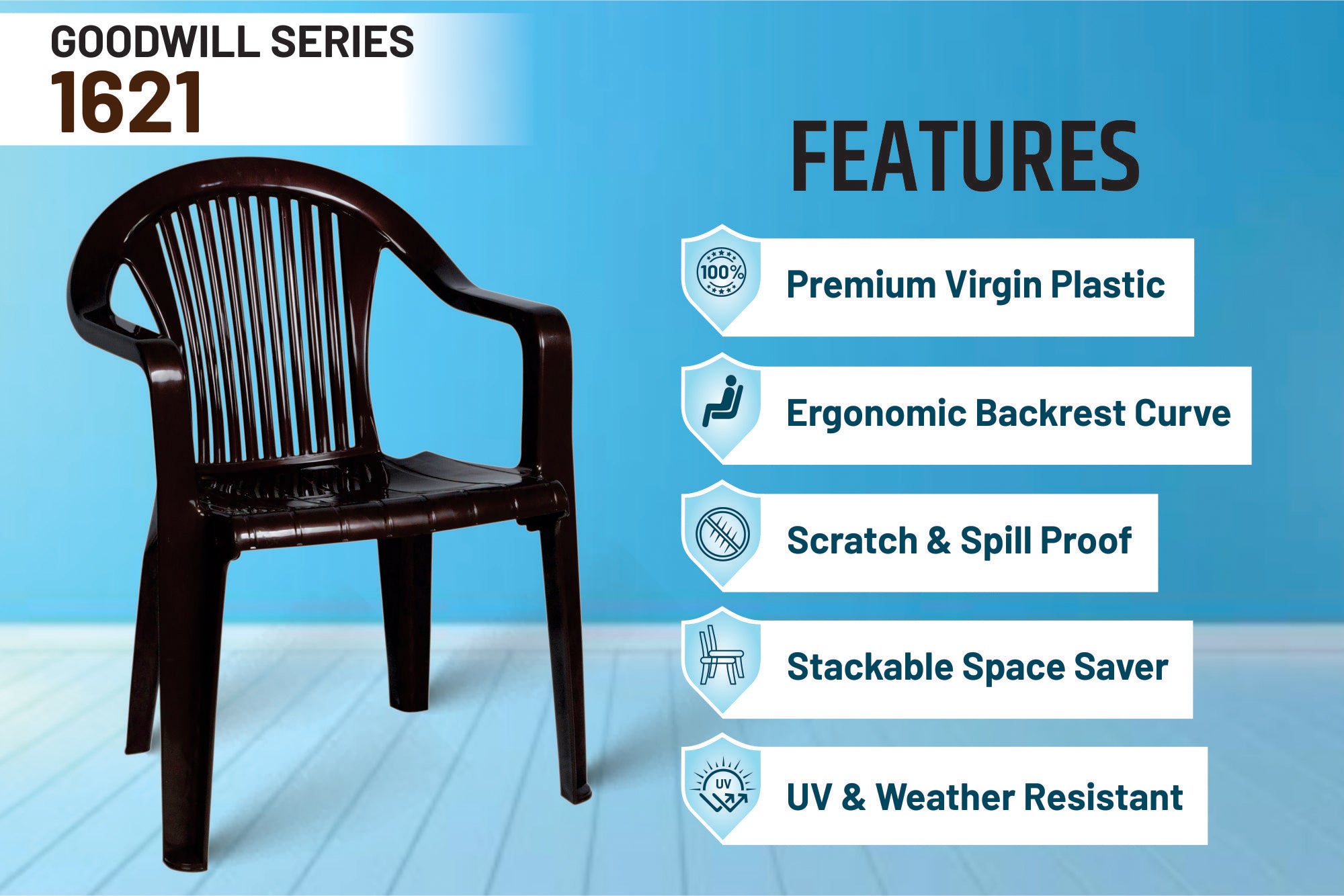 Kisan 1621 GoodWill Plastic Chair