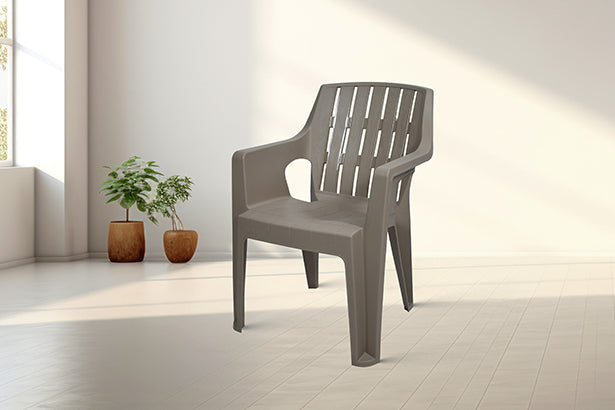 sgreaynew  | Plastic chair with armrest