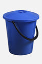 Plastic Storage Bin With Fixed Lid & Handle